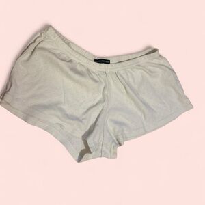 Brandy Melville Cream Eyelet Sleep Shorts
